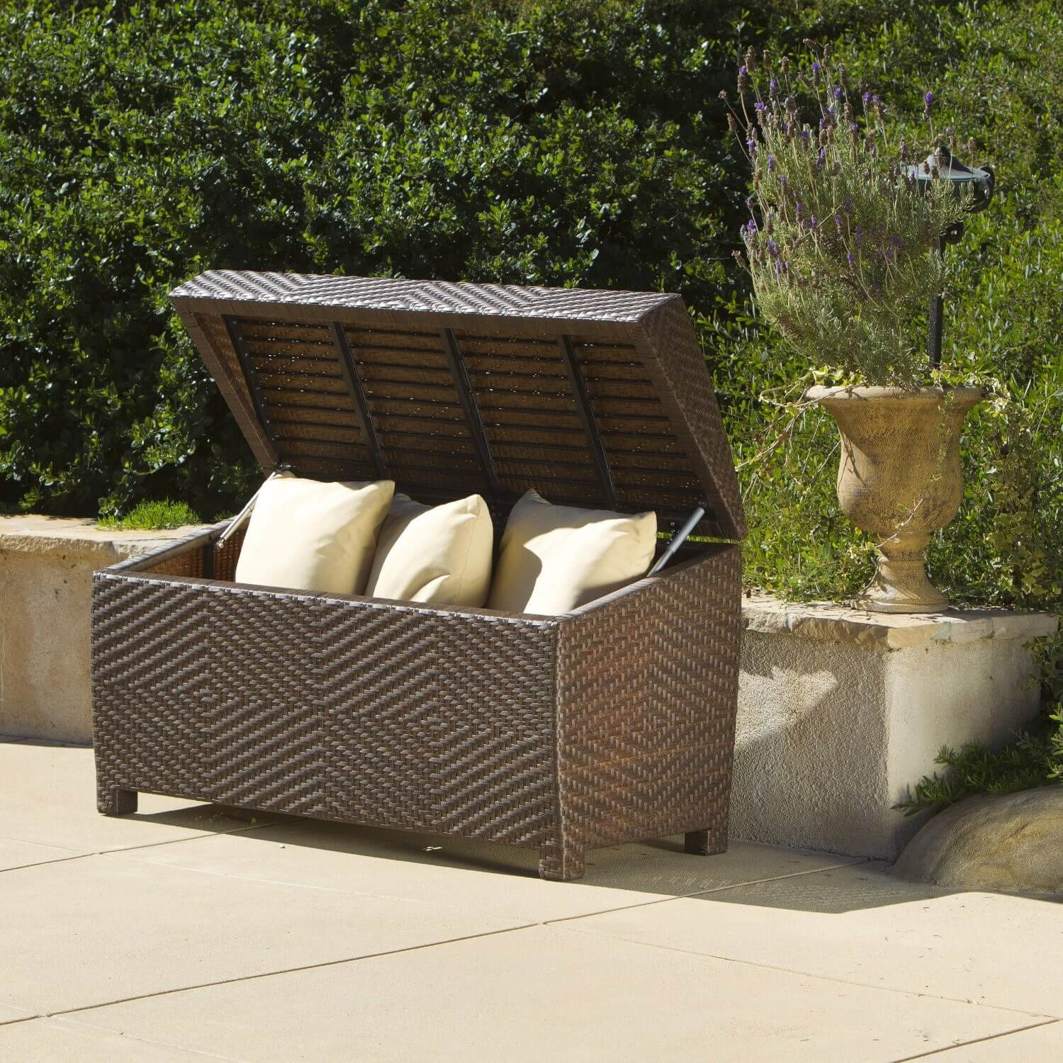 Outdoor Cushion Storage Box Rattan Storage Ideas Go Very Well To within proportions 1500 X 1500