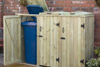 Outdoor Recycling Bin Storage Diy Wheelie Bin Storage Combination throughout measurements 1500 X 1400