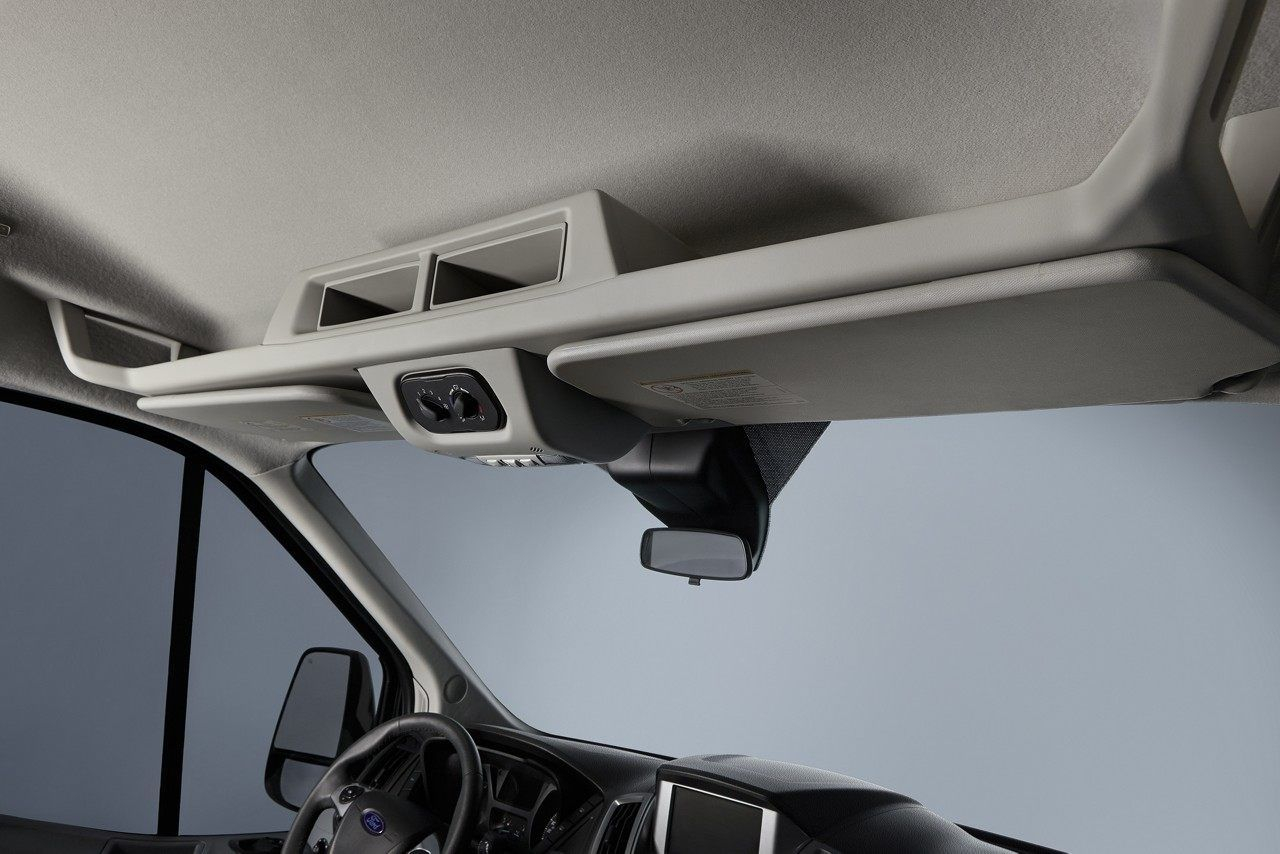 Overhead Storage Bin In The 2018 Ford Transit Ford Transit Ford within size 1280 X 854