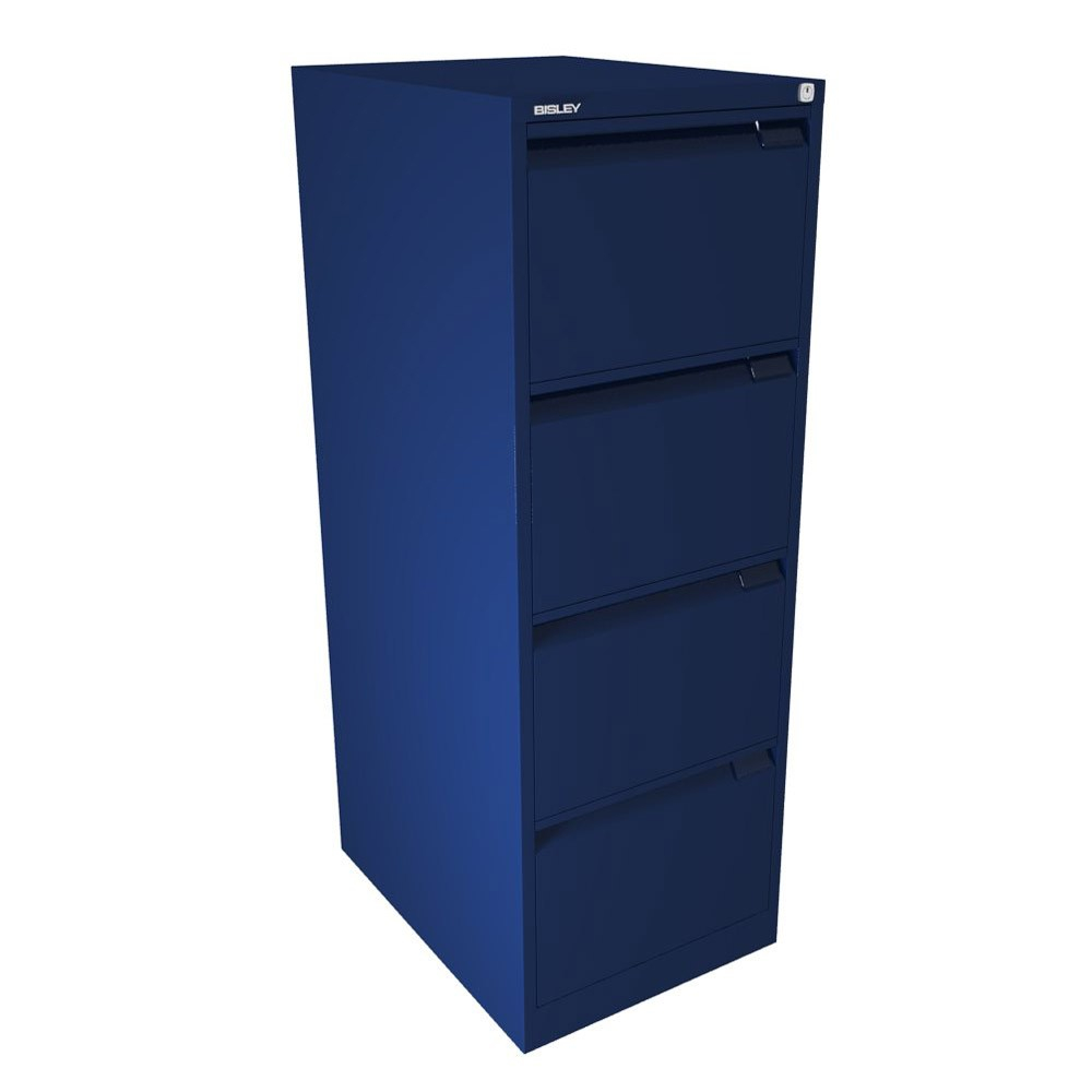 Oxford Blue 4 Drawer Filing Cabinets Bisley Bs Filing Electronic intended for proportions 1000 X 1000