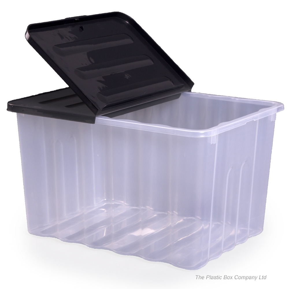 Pack Of 2 110 Litre Supa Nova Large Plastic Storage Boxes And Lids intended for dimensions 1000 X 1000