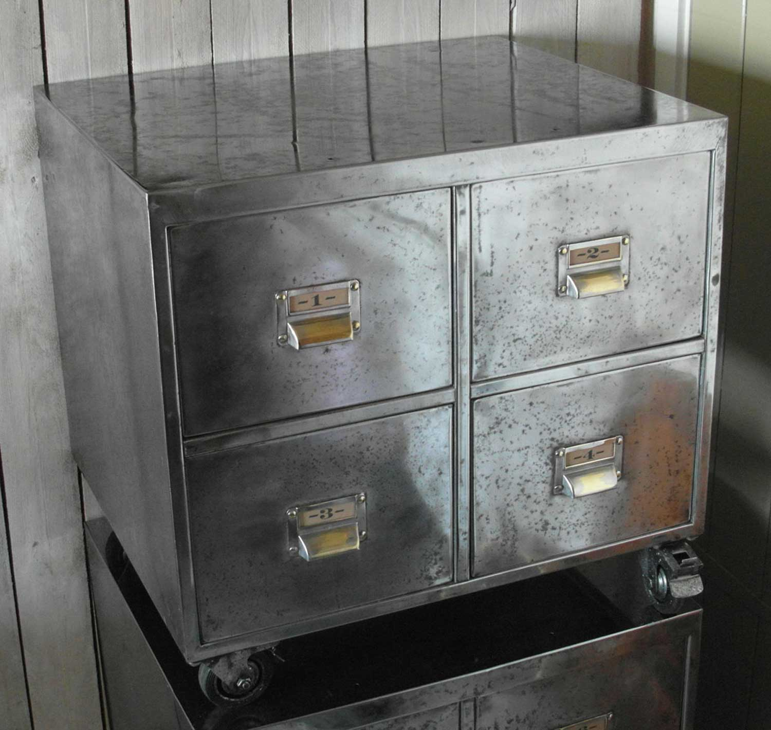 Pair Of Vintage Industrial Steel Bedside Filing Cabinet Home Barn with measurements 1500 X 1420