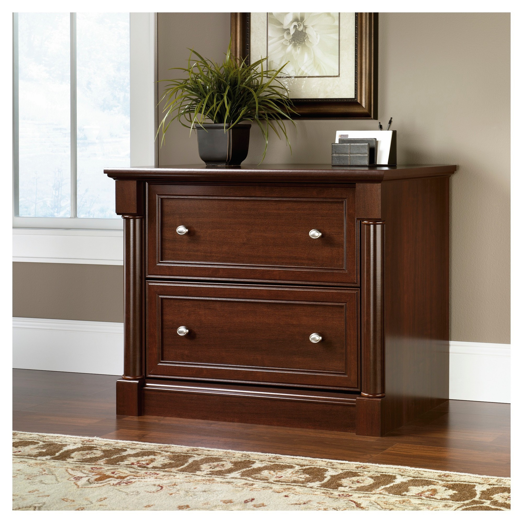Palladia Lateral File Cabinet Select Cherry Sauder Select Red pertaining to dimensions 2000 X 2000