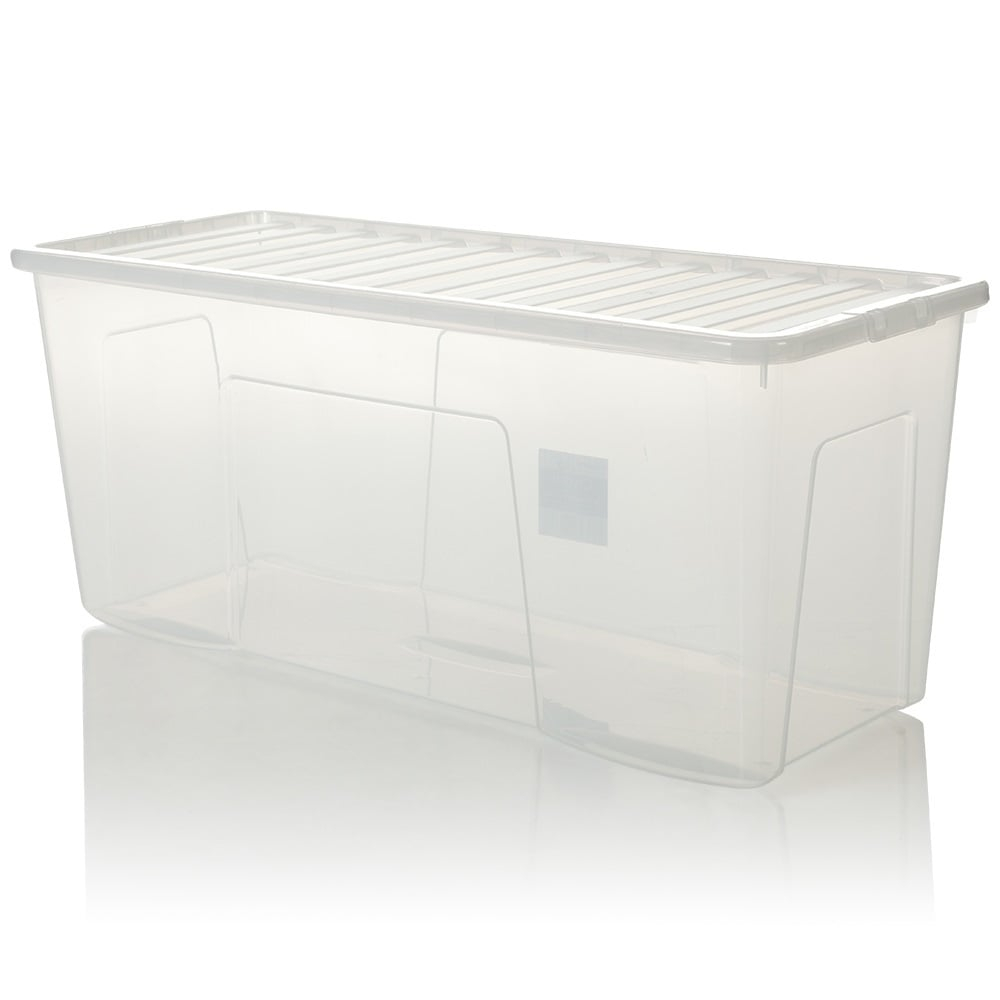 Pallet X 10 133 Litre Extra Large Plastic Storage Boxes With Lids pertaining to sizing 1000 X 1000