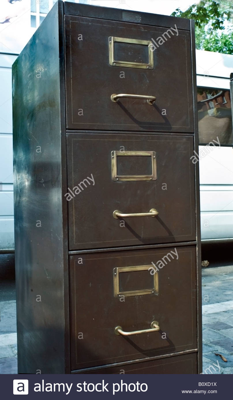 Paris France Old Office Furniture Four Drawer Filing Cabinet In throughout size 808 X 1390