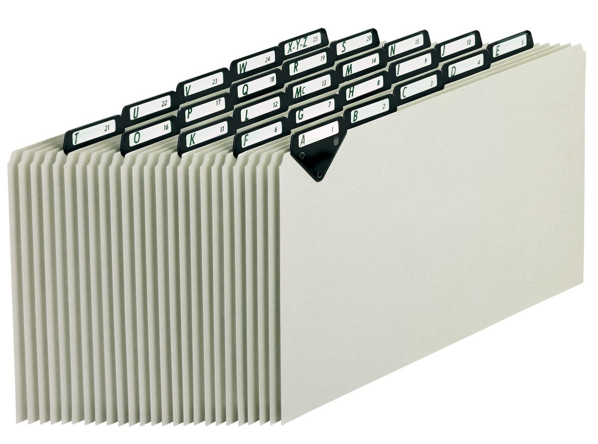 Pendaflex Alphabetical File Guide Sets Legal Size Gray in dimensions 1200 X 891