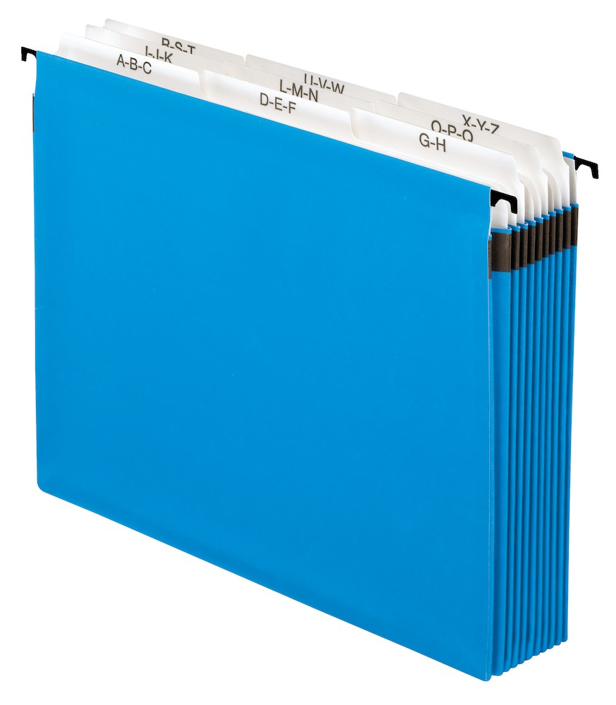 Pendaflex Hanging File File 9 Dividers 525 A Z Tabs Blue within measurements 874 X 1000