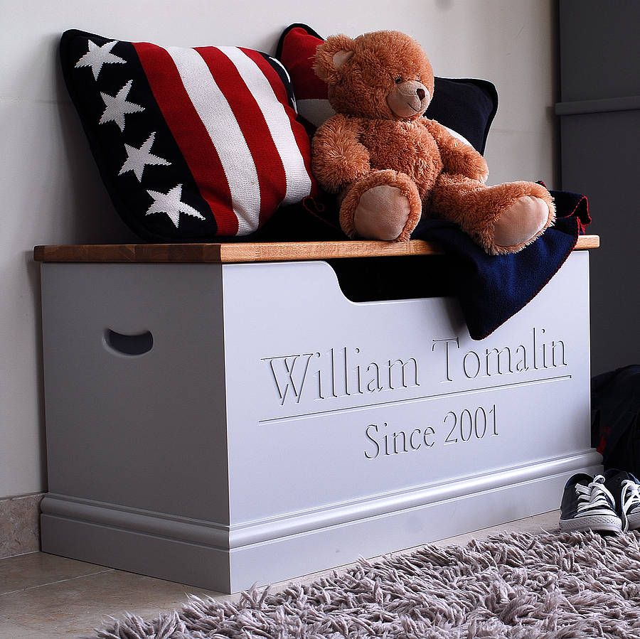 Personalised Toy Box Or Storage Chest Storage For Kids inside dimensions 900 X 899