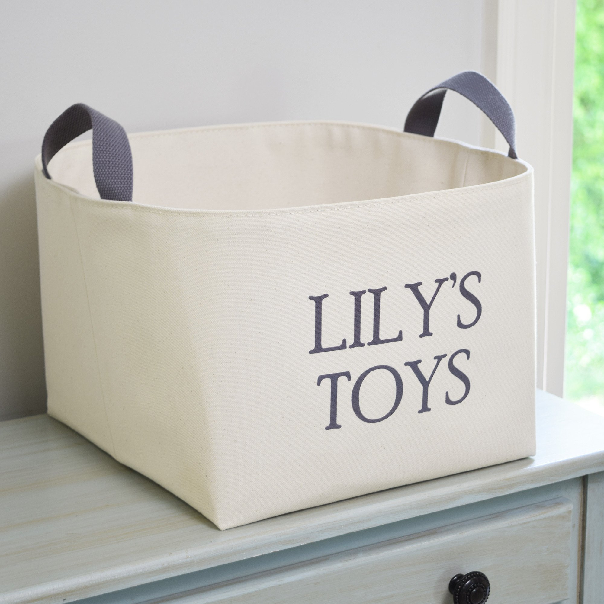 Personalized Canvas Toy Basket In 2019 Canvas Storage Organiser in dimensions 2000 X 2000