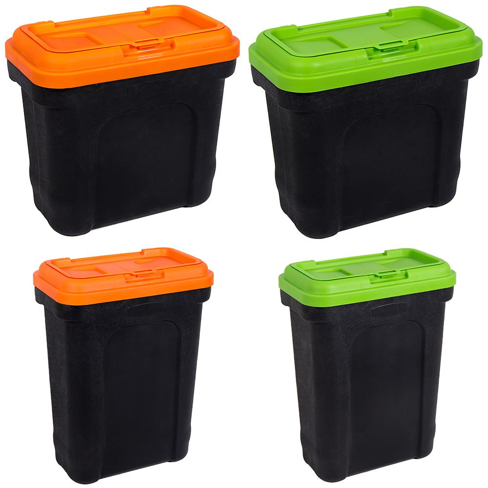 Pet Food Container With Scoop Black Orangegreen Small Large pertaining to sizing 1000 X 1000