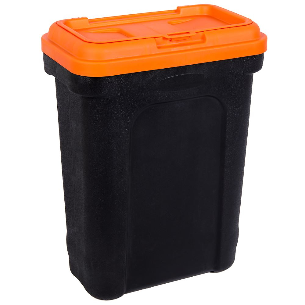 Pet Food Storage Container Large Black Orange Scoop Dog Cat Dry within dimensions 1000 X 1000