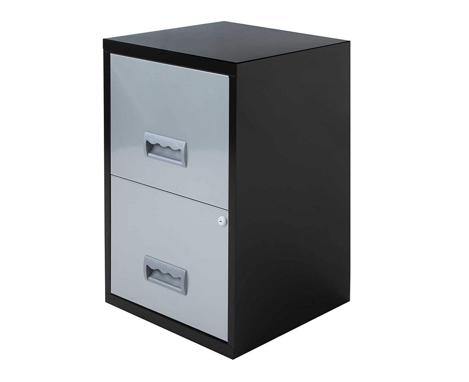 Pierre Henry Drawer Maxi Filing Cabinets A4 Silverblack 2 Drawer inside sizing 1500 X 1222