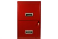 Pierre Henry Metal 2 Drawer Maxi Filing Cabinet A4 Red Filing in proportions 1890 X 1540