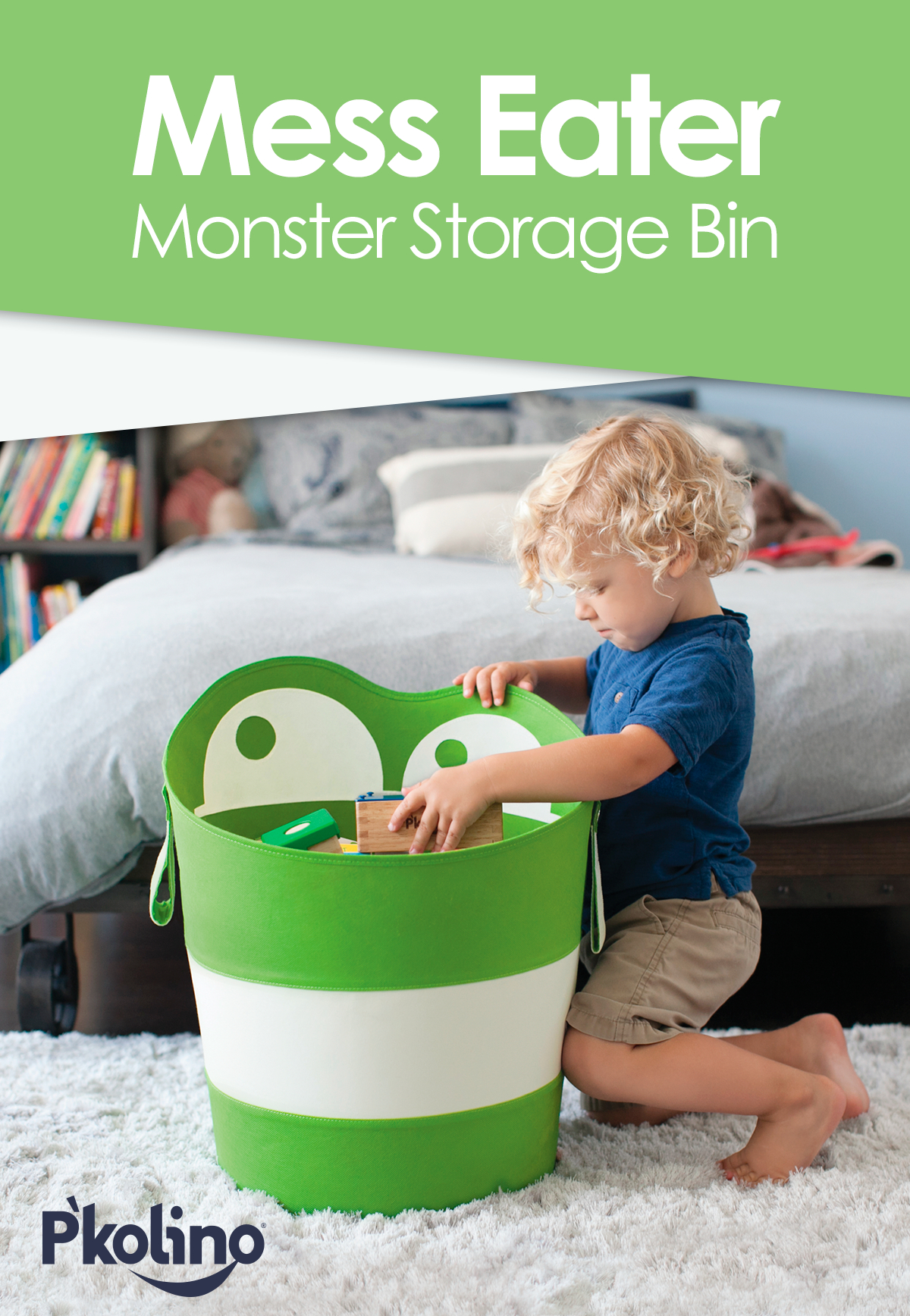 Pkolino Mess Eater Monster Storage Bin Childrens Furniture with regard to size 1200 X 1736