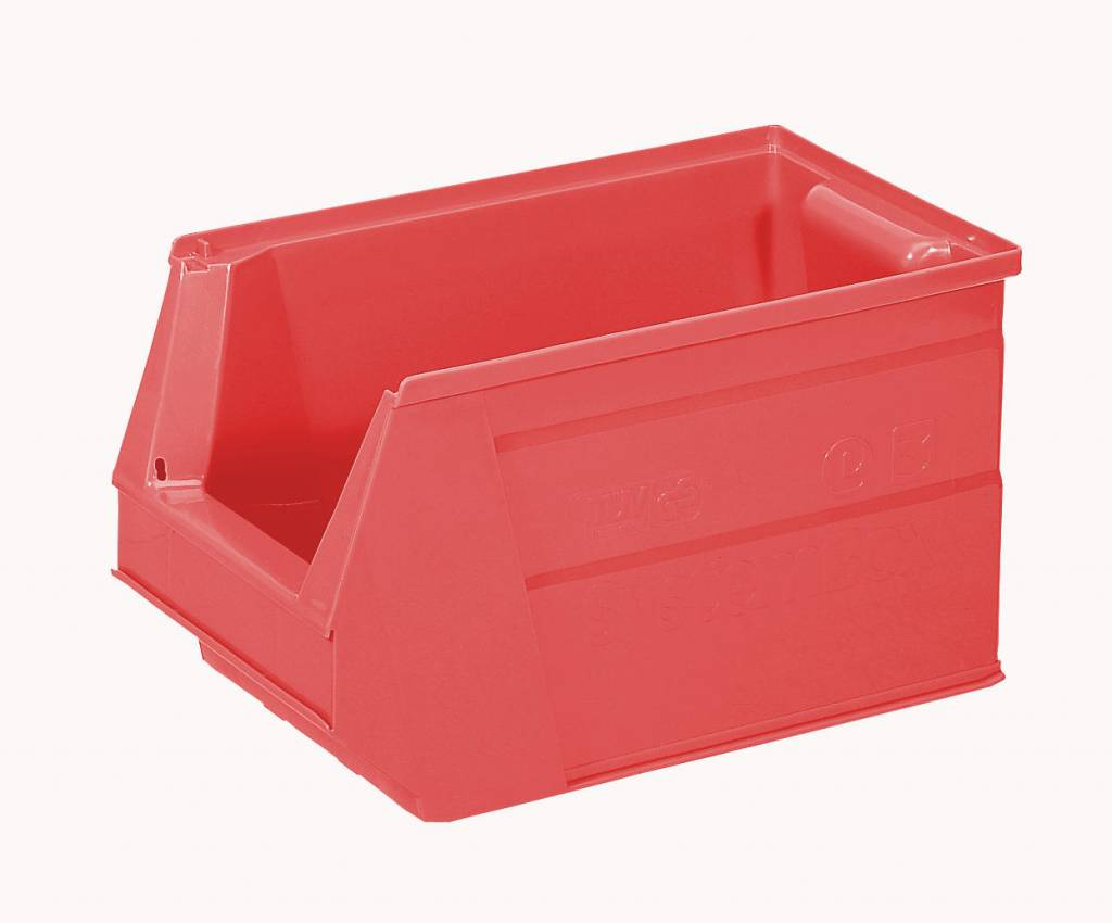 Plastic Storage Bin 350x210x200 Mm 13l Red Genteso with regard to sizing 1024 X 850