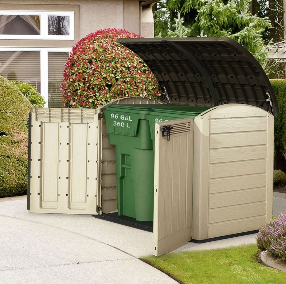 Plastic Wheelie Bin Storage Quality Plastic Sheds in size 931 X 925