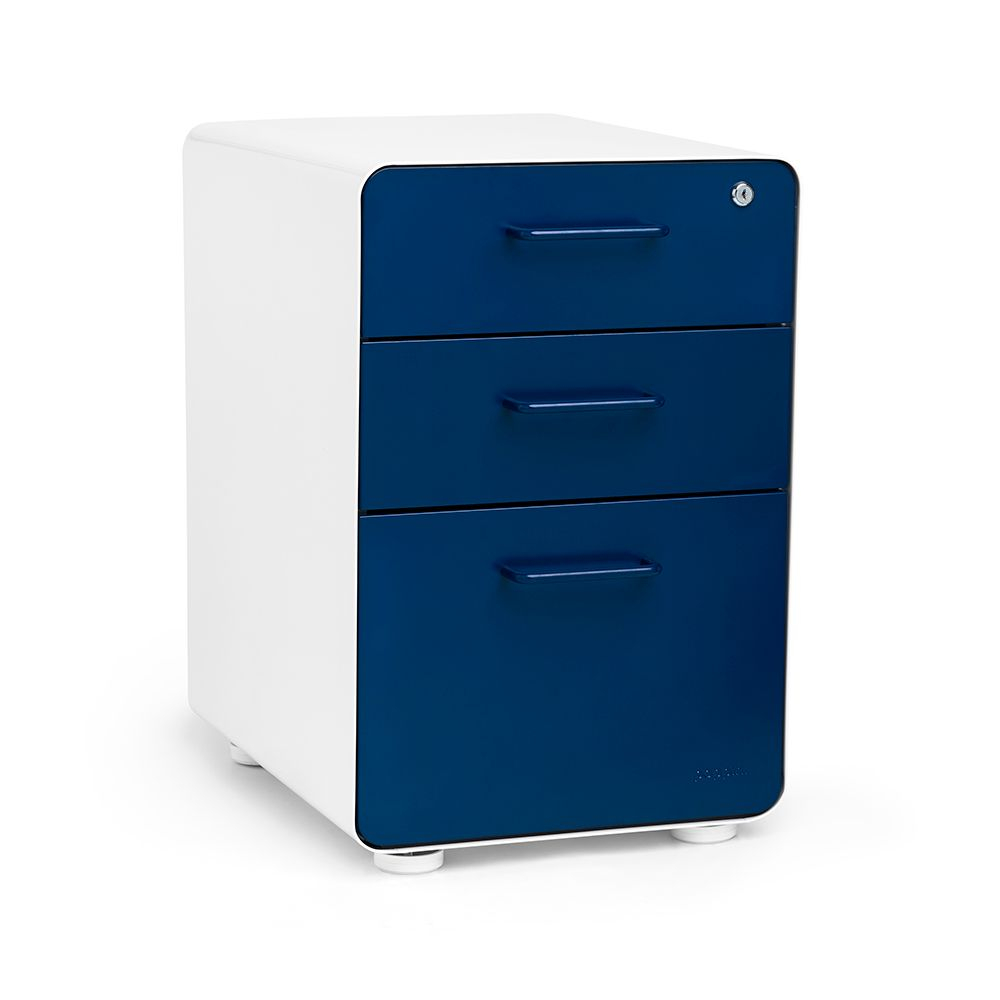 Poppin Stow File Cabinet 3 Drawer White 100425 Staples throughout proportions 1000 X 1000