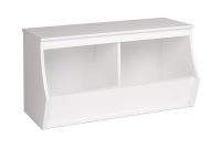 Prepac Monterey 34 In W X 18 In H White Stackable 2 Cube Organizer intended for proportions 1000 X 1000