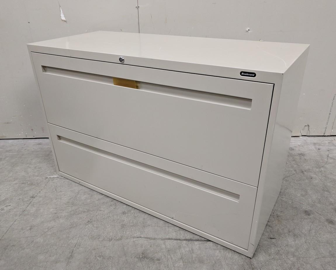Putty Boulevard 2 Drawer Lateral Filing Cabinet 42 Inch Wide for size 1150 X 925