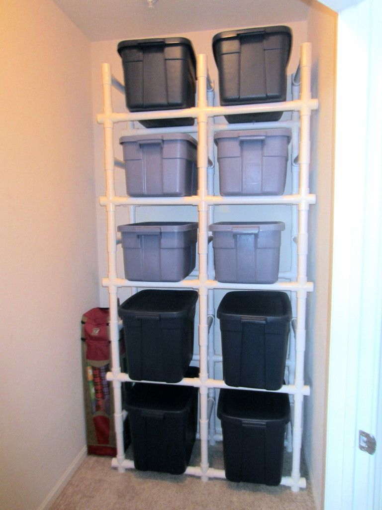 Pvc Pipe Shelves For The Diy Er In All Of Us Channeling My Ocd To with regard to proportions 768 X 1024