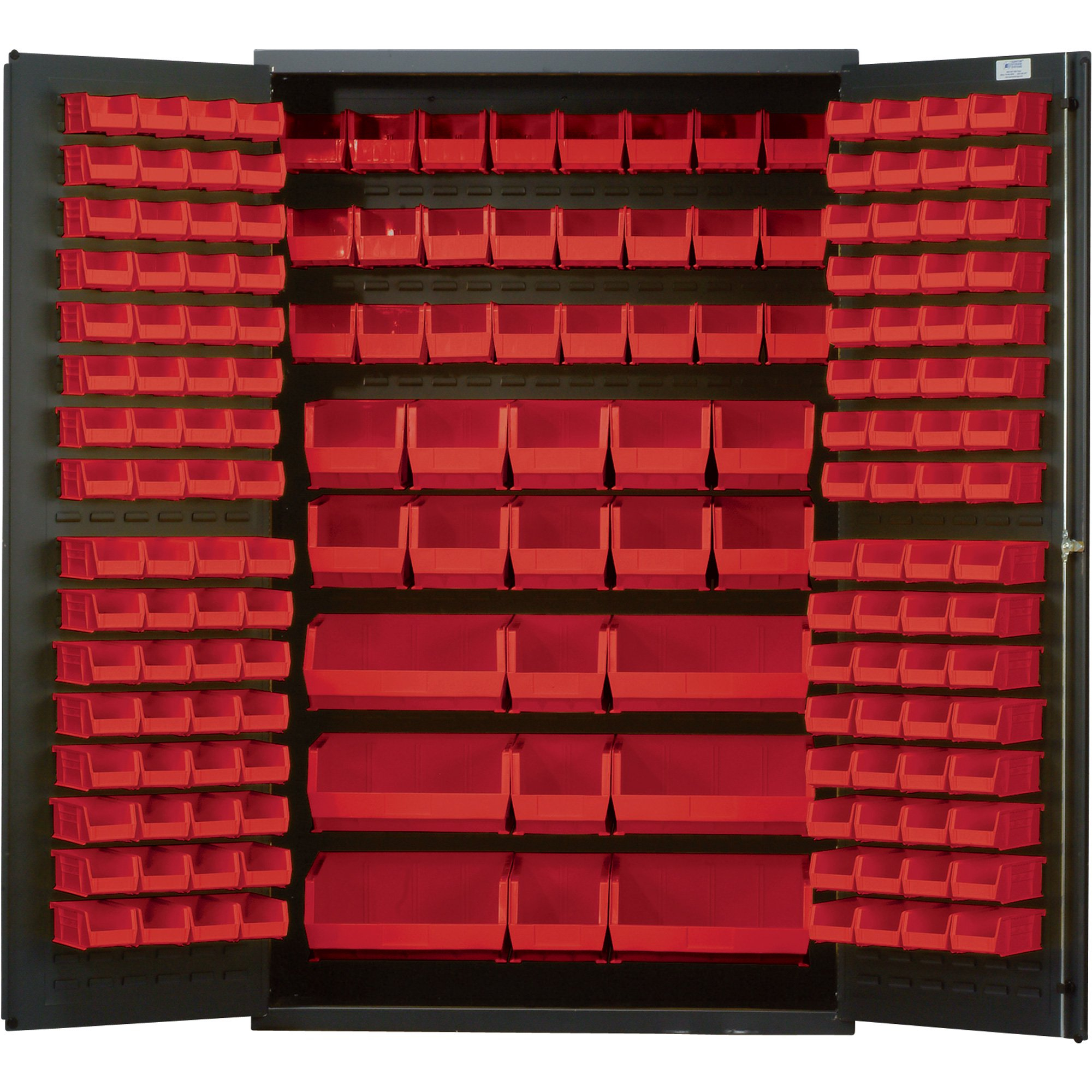 Quantum Storage Cabinet With 171 Bins 48in X 24in X 78in Size throughout size 2000 X 2000