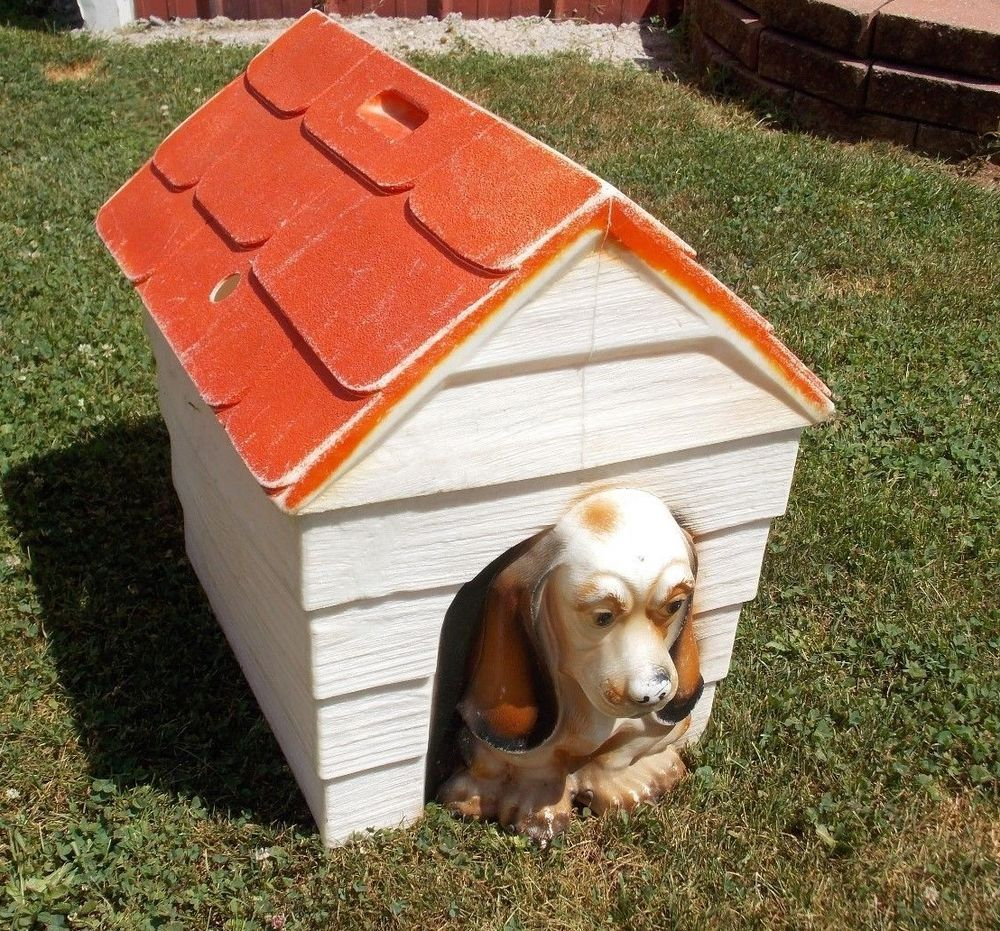 Rare Vintage Plastic Basset Hound Dog House Toy Box Toy Chest regarding sizing 1000 X 931