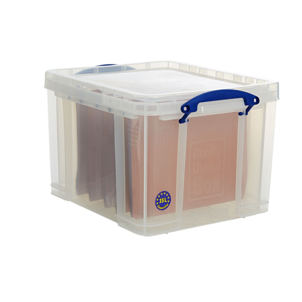 Really Useful 35l Box Clear Officeworks with proportions 1000 X 1000