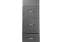 Realspace 18d 4 Drawer Vertical File Cabinet Metallic Charcoal for measurements 1000 X 1000