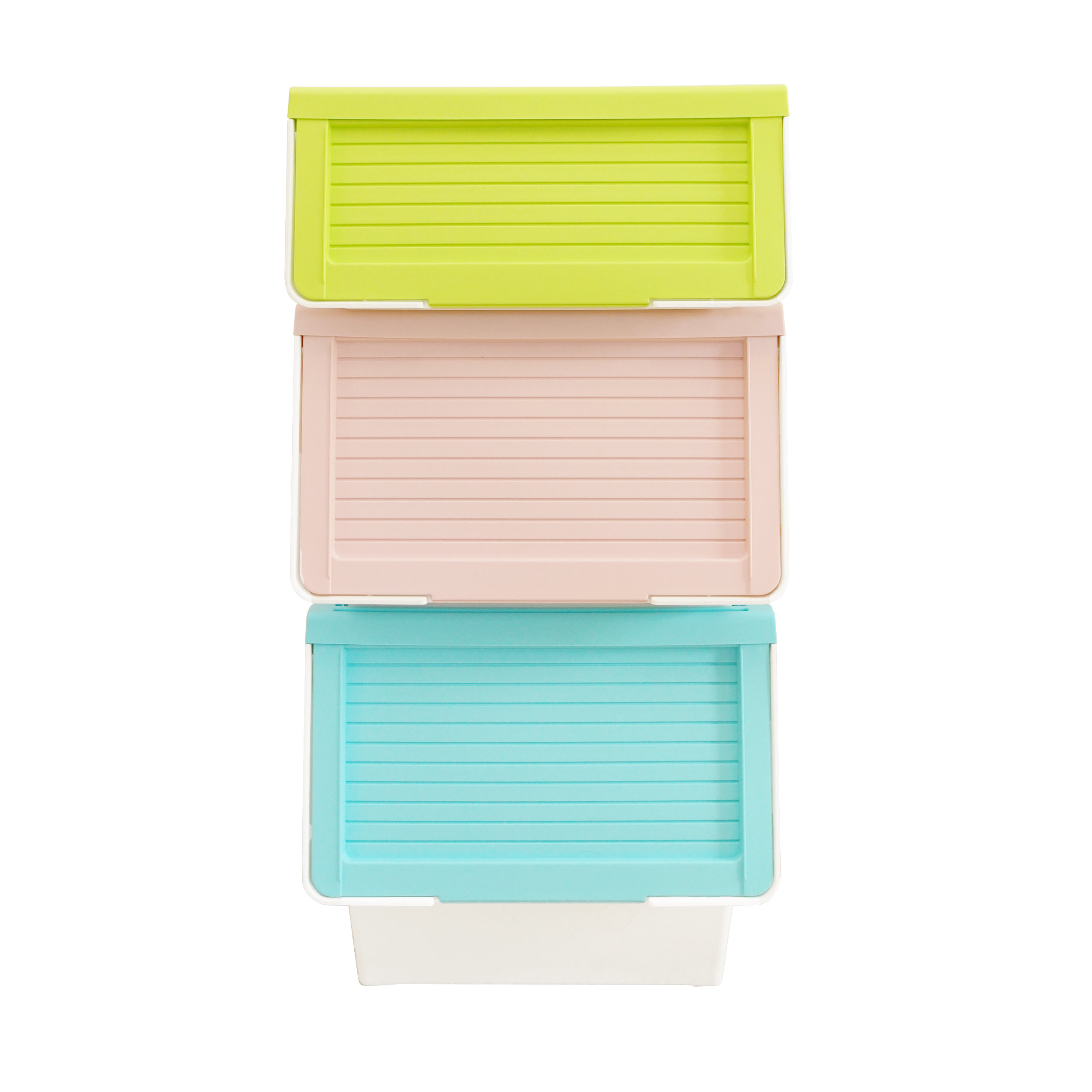 Rebrilliant Plastic 3 Piece Storage Bin Set Wayfair throughout measurements 2500 X 2500