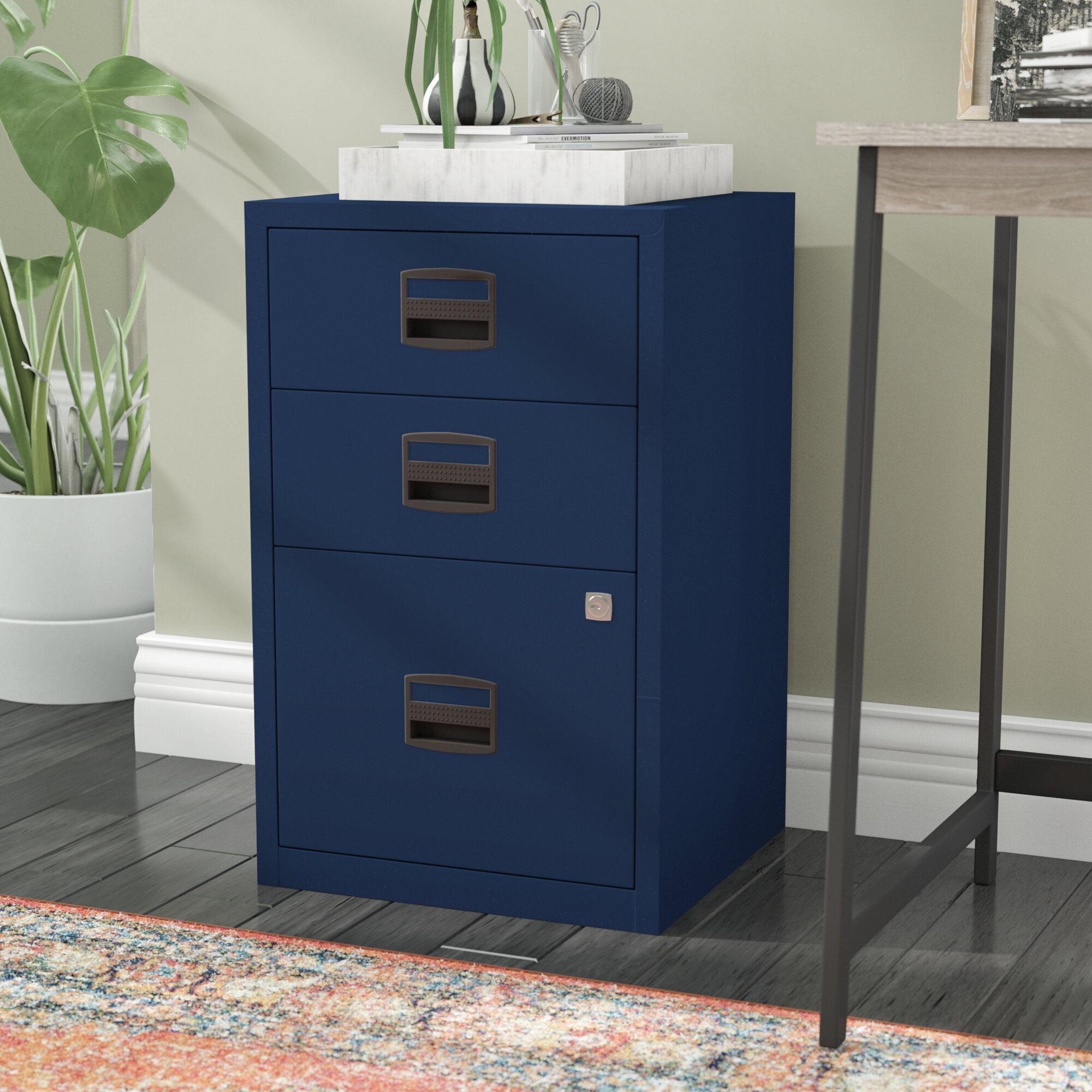 Rebrilliant Sterling 3 Drawer Steel Home Or Office Filing Cabinet with sizing 2000 X 2000