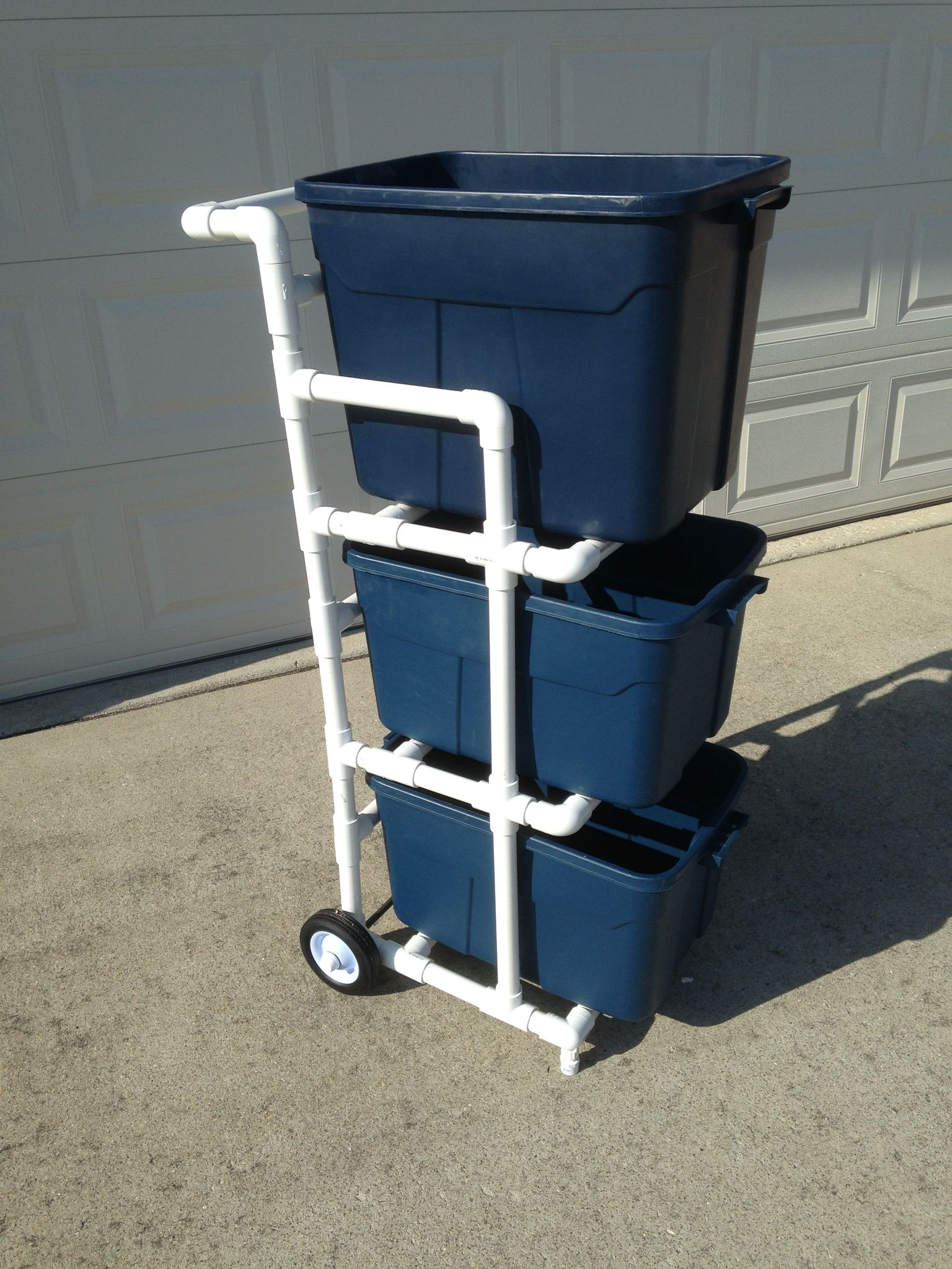 Recycle Bin Cart Made From Pvc Organise Cleaning In 2019 Pvc with regard to dimensions 1536 X 2048