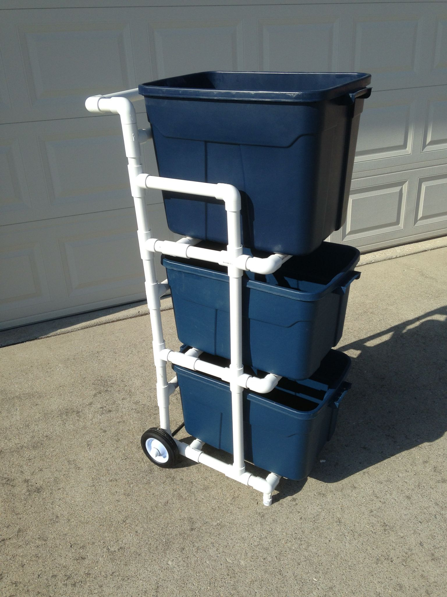 Recycle Bin Cart Made From Pvc Organise Cleaning In 2019 Pvc within proportions 1536 X 2048