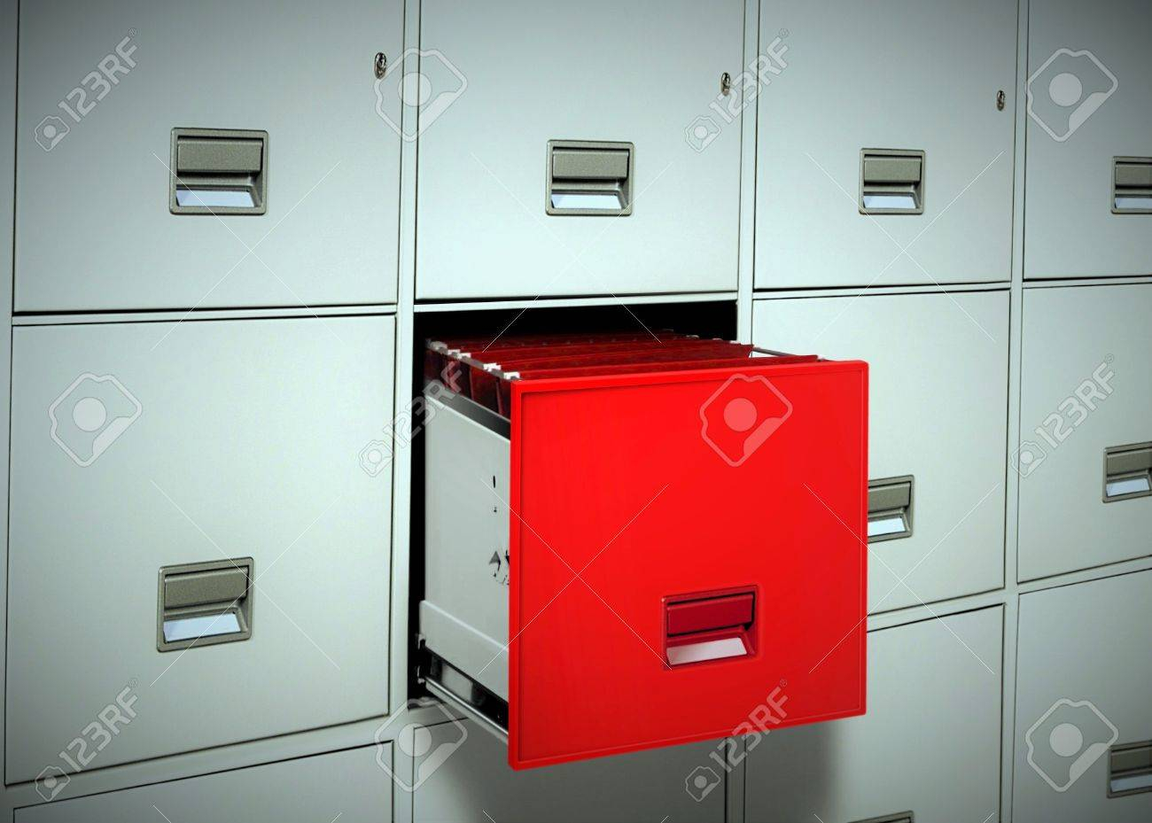 Red File Cabinet Stock Photo Picture And Royalty Free Image Image regarding sizing 1300 X 929