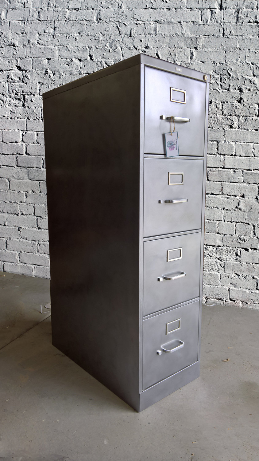 Refinished 4 Drawer Metal Filing Cabinet Letter Legal Size Etsy intended for size 844 X 1500