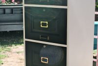 Repurposed Four Drawer Filing Cabinet Into Dresser With Original inside dimensions 2554 X 4408