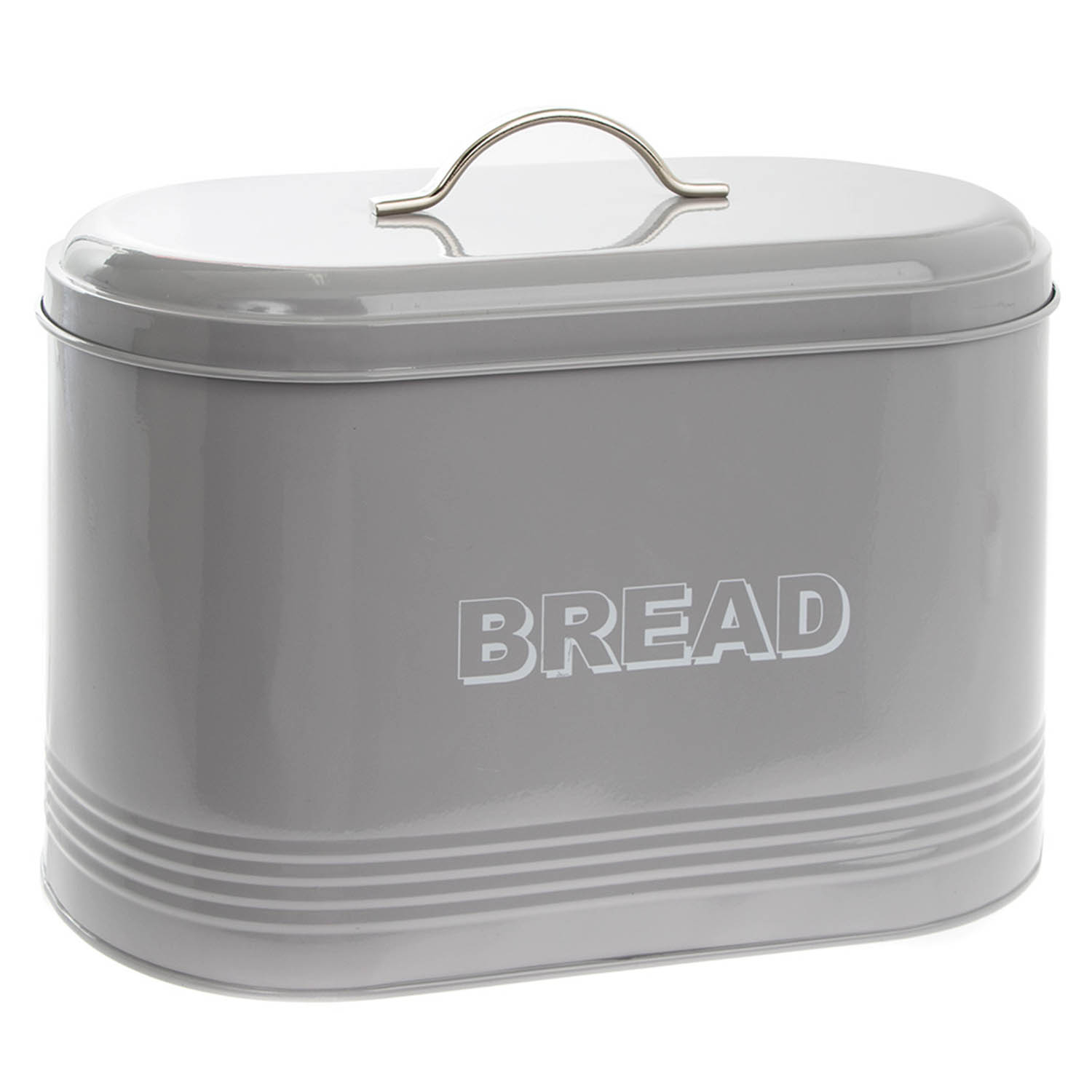 Retro Enamel Grey Bread Storage Bin Canister Tin Jar With Airtight pertaining to sizing 1500 X 1500