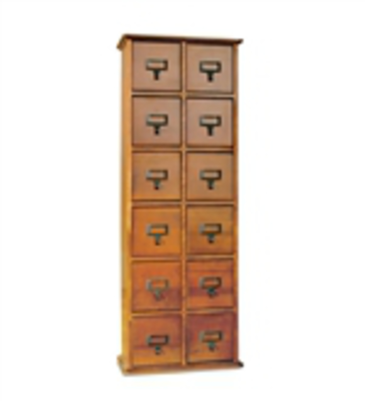 Retro Style Wooden 24 Drawer Multimedia Library File Cabinet intended for size 1200 X 1320
