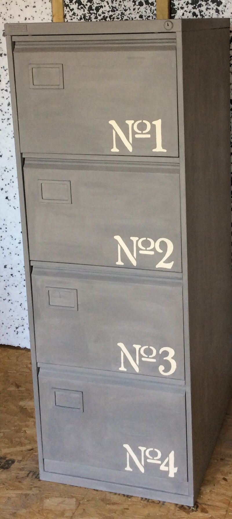 Revamped Filing Cabinet Painted And Stencilled In Annie Sloan Paint inside sizing 801 X 1788