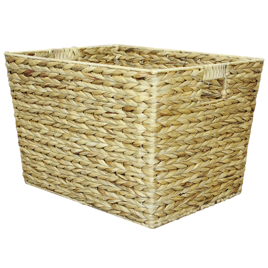 Rgi Home Water Hyacinth 18 In W X 12 In H X 1425 In D Natural Fiber for proportions 900 X 900