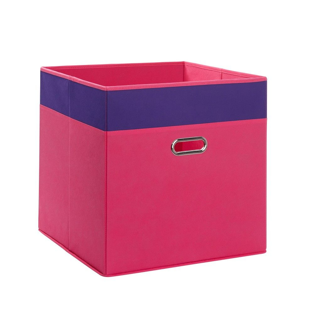 Riverridge 16x16 Jumbo Floor Folding Toy Storage Bin Blue With Red for proportions 1000 X 1000