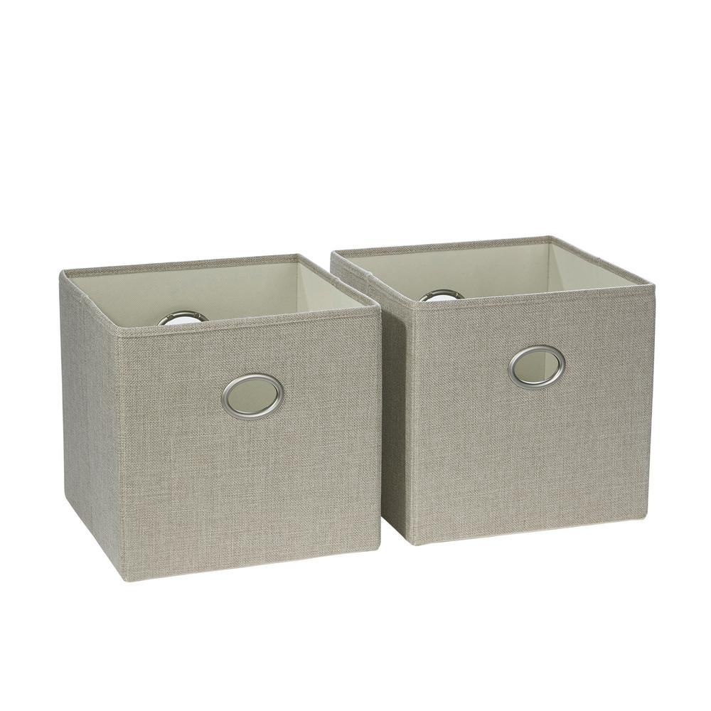 Riverridge Home 105 In X 10 In Beige Folding Storage Bin 2 Pack with proportions 1000 X 1000