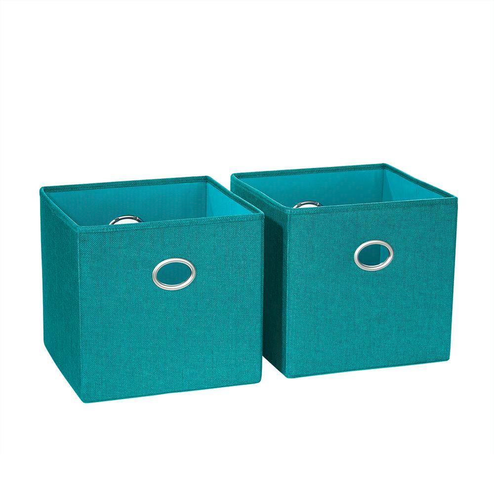 Riverridge Home 105 In X 10 In Turquoise Folding Storage Bin 2 with size 1000 X 1000
