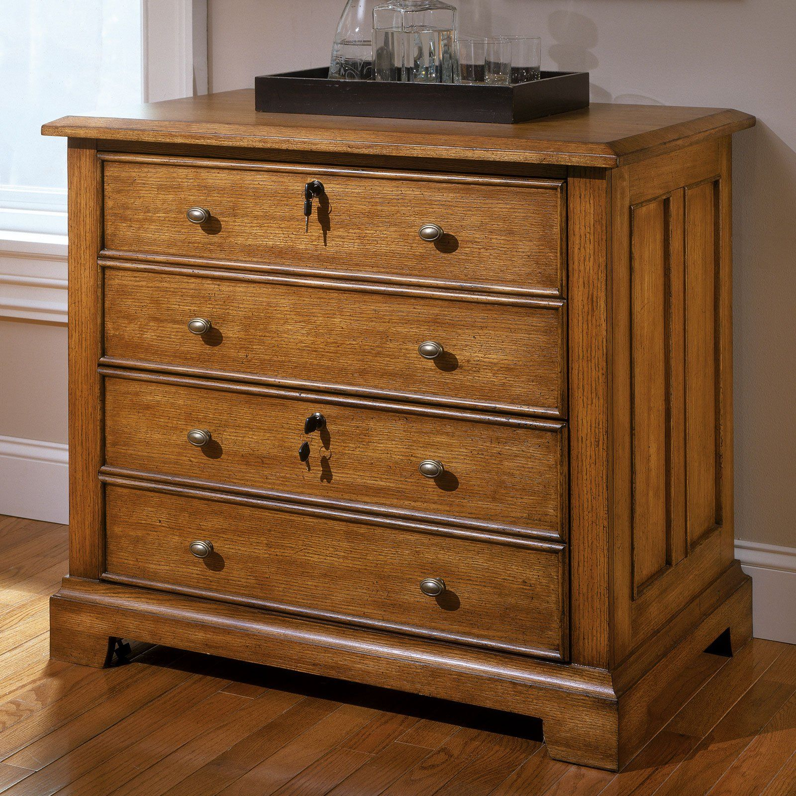 Riverside Woodlands Oak Locking Lateral File Cabinet From intended for size 1600 X 1600