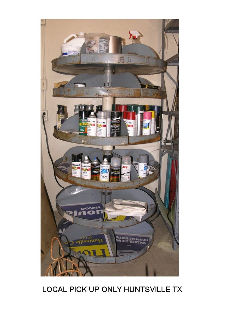 Rotating Storage Bin Industrial Equipment Revolving 6 Shelf Etsy intended for proportions 794 X 1113