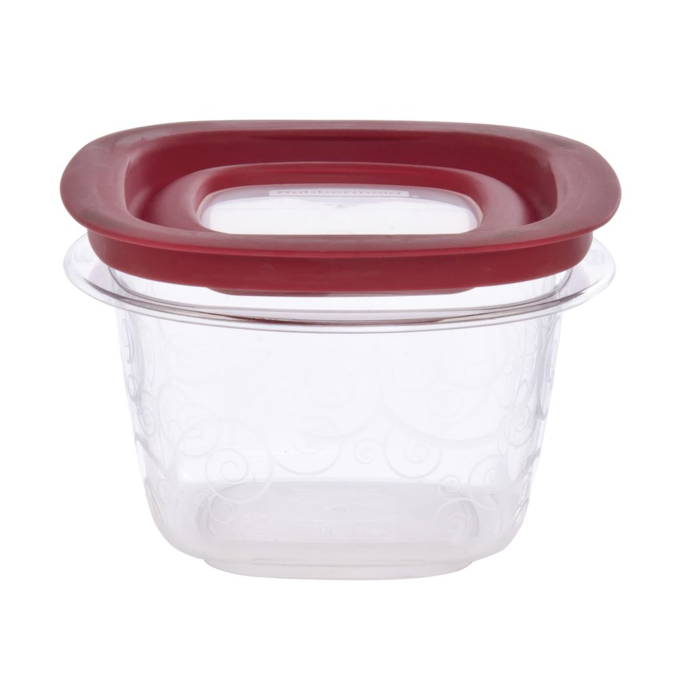 Rubbermaid 2 Cup Clear Plastic Food Box With Lid 5l X 5w X 3 38h regarding size 1000 X 1000