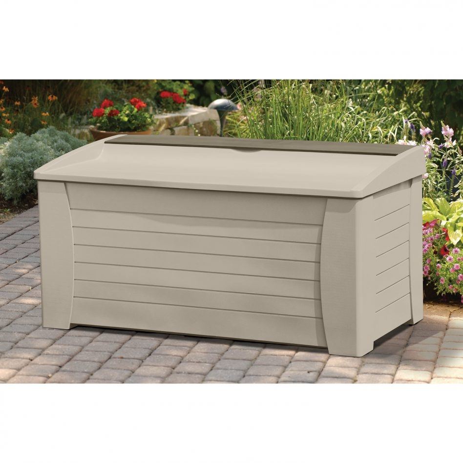 Rubbermaid 75 Gallon Outdoor Storage Box throughout sizing 948 X 948