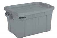 Rubbermaid Commercial Products Brute 20 Gallon 80 Quart Gray Tote within measurements 900 X 900