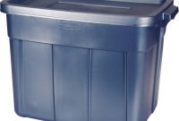 Rubbermaid Roughneck 18 Gal Storage Box Dark Indigo Metallic Set in dimensions 2000 X 2000