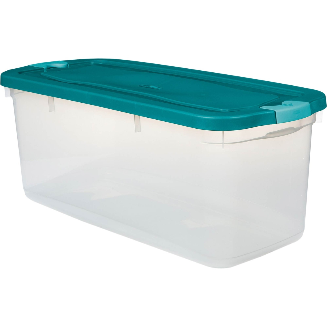 Rubbermaid Roughneck Clear 95 Qt Clear Tote With Latching Lid regarding measurements 1134 X 1134
