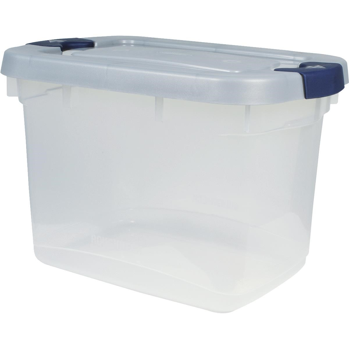 Rubbermaid Roughneck Clear Storage Tote Bins 19 Qt 475 Gal intended for measurements 1200 X 1200